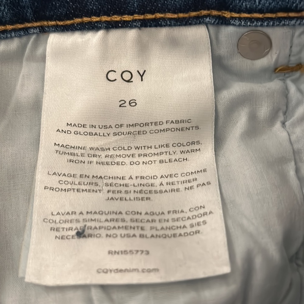 CQY Ankle Length Jean Cut From Japanese Stretch Denim - Picture 7 of 8